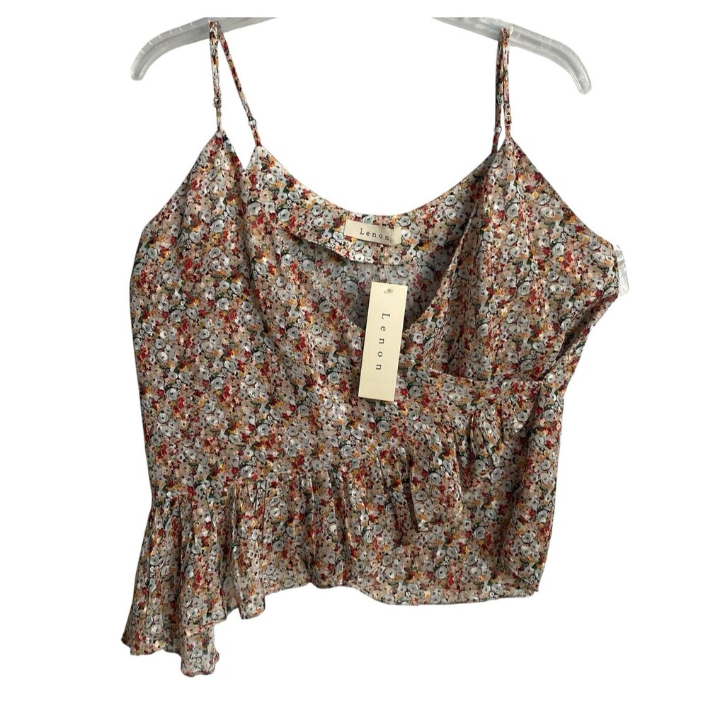 Anthropologie Lenon‎ Spaghetti Straps Floral Print Blouse Size L